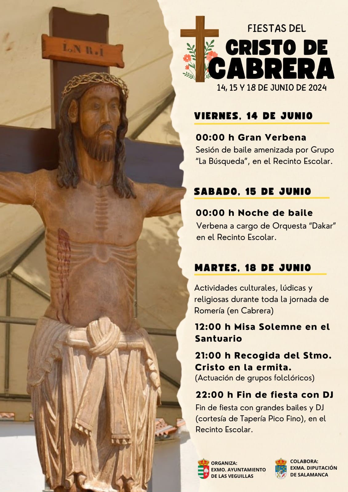 Fiestas del Cristo de Cabrera 2024 Las Veguillas